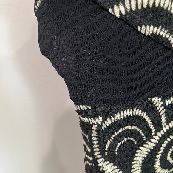 Free People Lower East Side Lace Mini  Dress Black Size Small - Picture 3 of 9